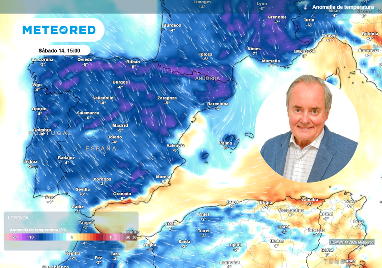 Jos&eacute; Antonio Maldonado, meteor&oacute;logo: "Se aproxima a Espa&ntilde;a aire fr&iacute;o procedente de Canad&aacute;"