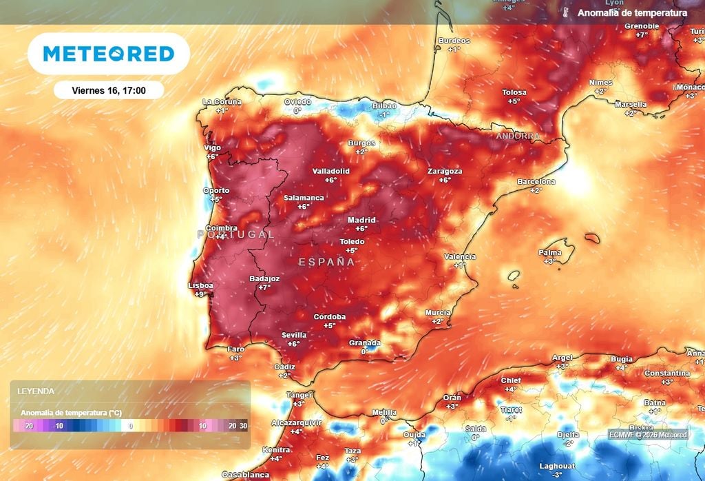 Aunque empezará a refrescar por el norte, las temperaturas seguirán siendo anormalmente altas en gran parte de España hoy y mañana.