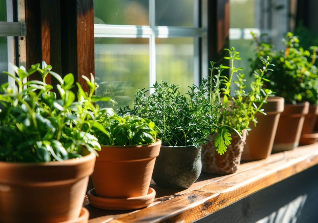 Las plantas aromáticas en interior son posibles.