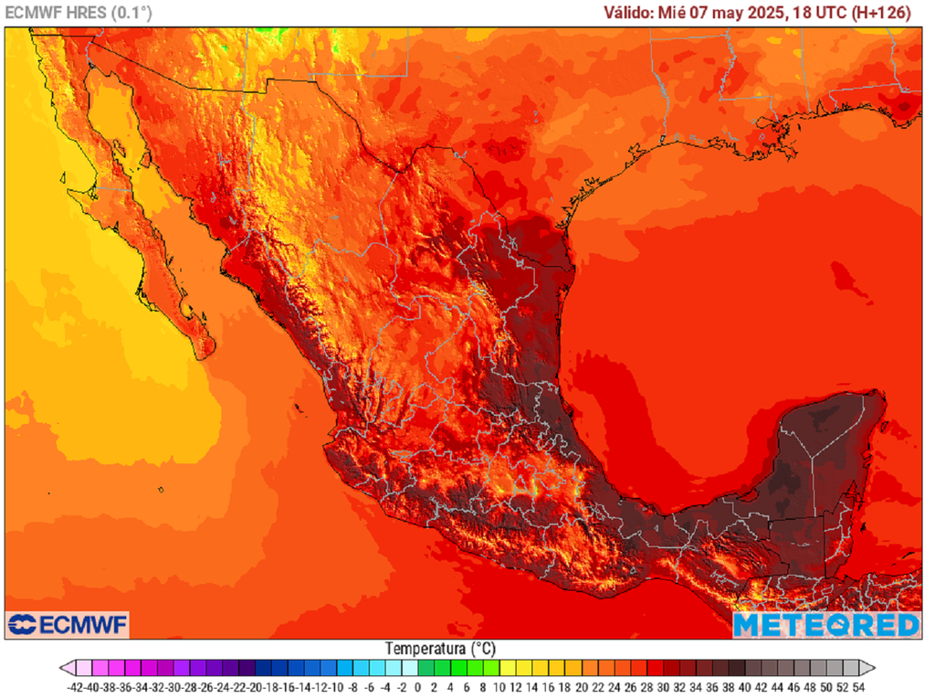 Pronóstico de temperaturas en grados Celsius Pronóstico de temperaturas en grados Celsius
