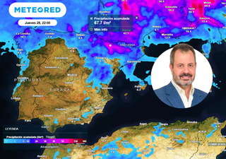 El meteorólogo José Miguel Viñas avisa: entre mañana y el jueves una vaguada traerá lluvias fuertes a 7 comunidades
