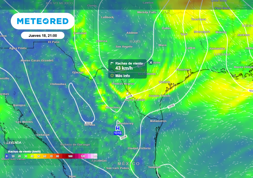 Vientos fuertes con rachas de 30 a 50 km/h Vientos fuertes con rachas de 30 a 50 km/h