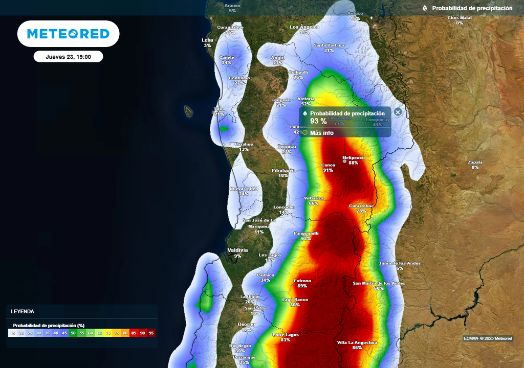 A contar del jueves (23) lluvias en Chile centro sur, Meteored A contar del jueves (23) lluvias en Chile centro sur, Meteored