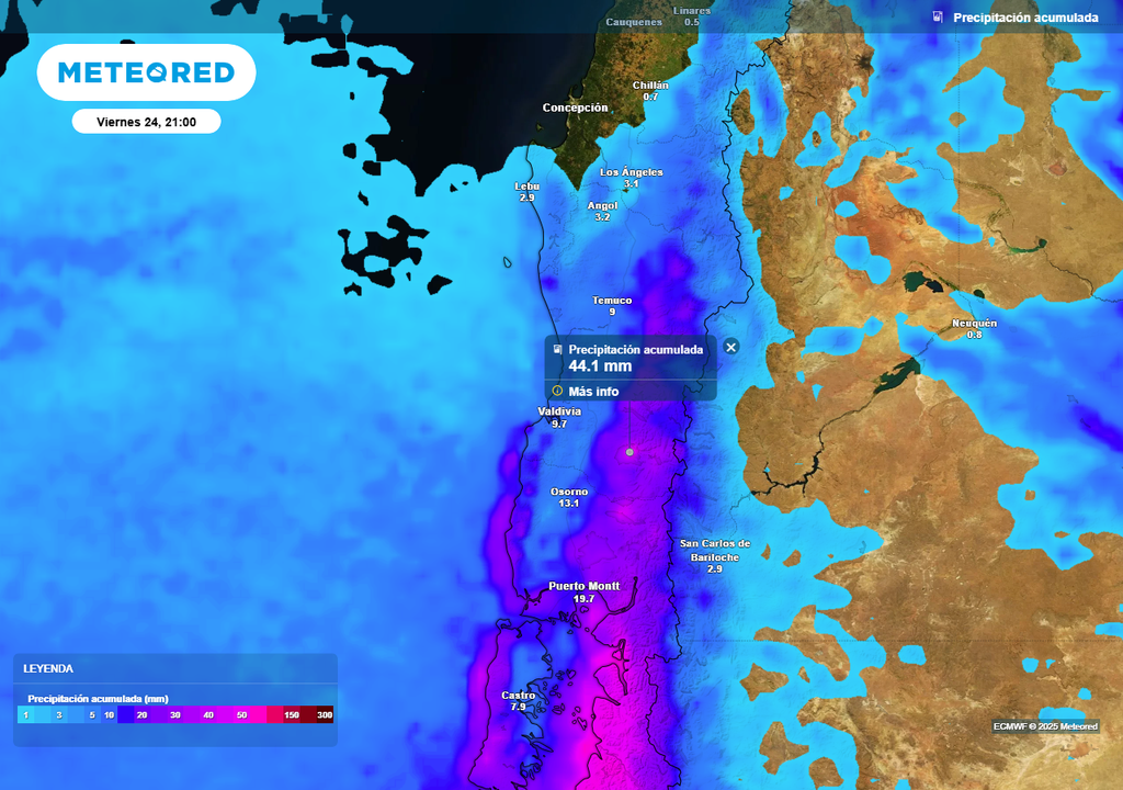 A contar del jueves (23) lluvias en Chile centro sur, Meteored A contar del jueves (23) lluvias en Chile centro sur, Meteored