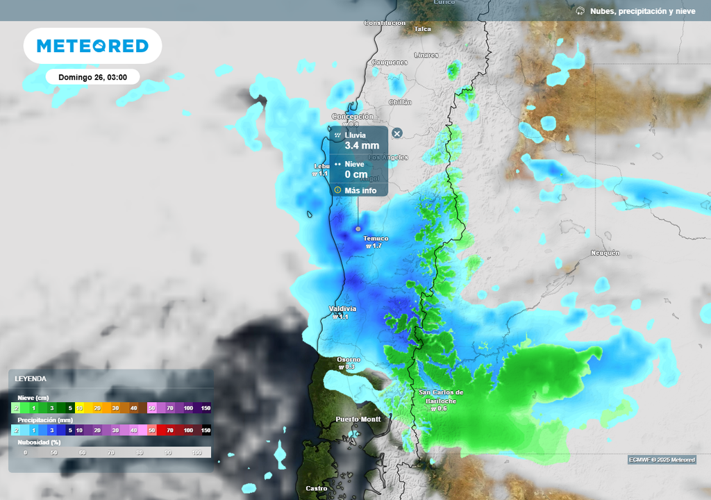 Fin de semana con lluvias en Chile centro sur, Meteored Fin de semana con lluvias en Chile centro sur, Meteored