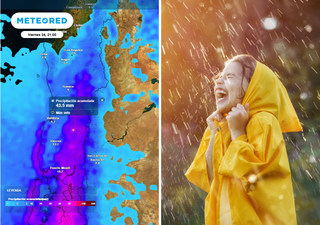 Jueves 23 regresan las lluvias entre Ñuble y Los Ríos: en 24 horas caerán 30 mm en esta región, asegura Meteored