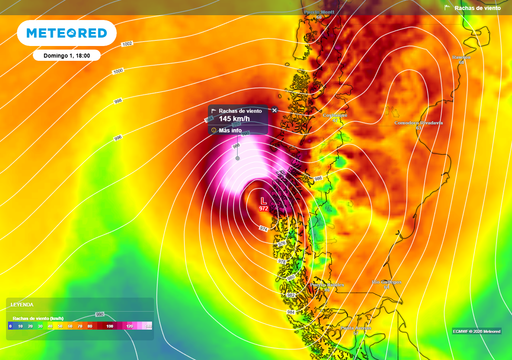 "Jueves llover&aacute; en 2 regiones de Chile, pero se acerca un cicl&oacute;n extratropical con viento de 100 km/h": seg&uacute;n el ECMWF