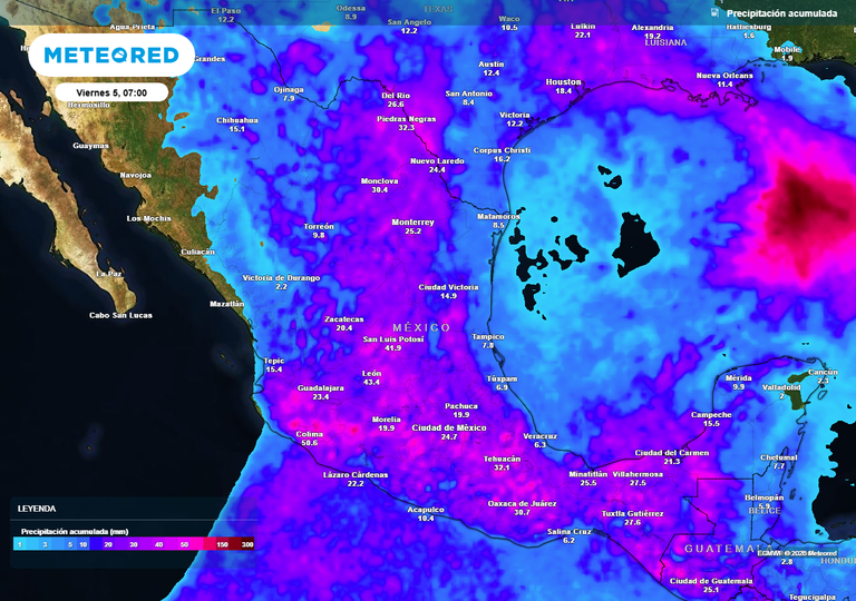 Jueves tormentoso en gran parte de M&eacute;xico: Temporal Lluvioso con granizo e inundaciones en m&aacute;s de 20 entidades