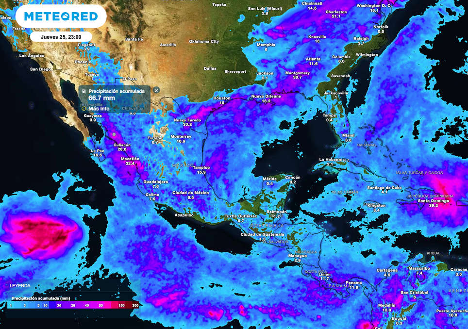 Jueves tormentoso: se esperan acumulados de hasta 100 mm, en al menos 6 estados de México. Noticias en tiempo real