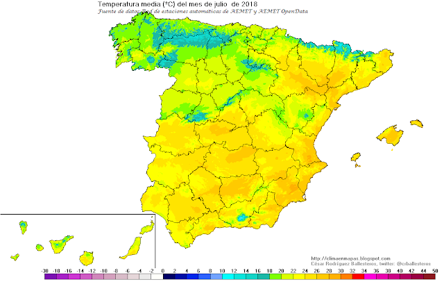 Julio De 2018 En Europa: Cálido En Casi Toda Ella