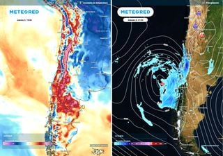 Julio llega con todo a Chile esta semana: río atmosférico, sistema frontal, ciclón extratropical y alza de temperaturas
