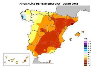 Junio 2012, extremádamente cálido y muy seco