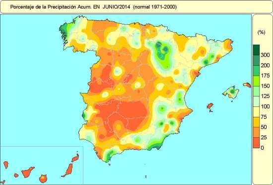Junio 2014, Muy Cálido Y Normal En Precipitaciones