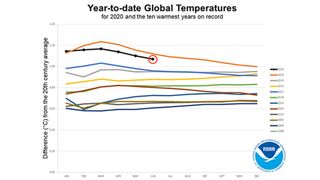 Junio de 2020 impulsa al año como uno de los más cálidos de la Tierra