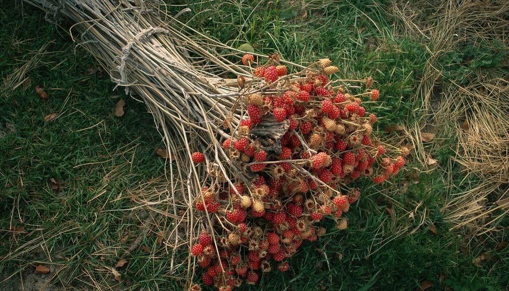 La poda invernal de las frambuesas permite renovar las plantas y concentrar su energía en los brotes más productivos.
