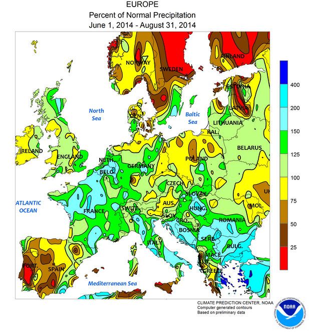 Junio, Julio Y Agosto 2014 En Europa Y En España
