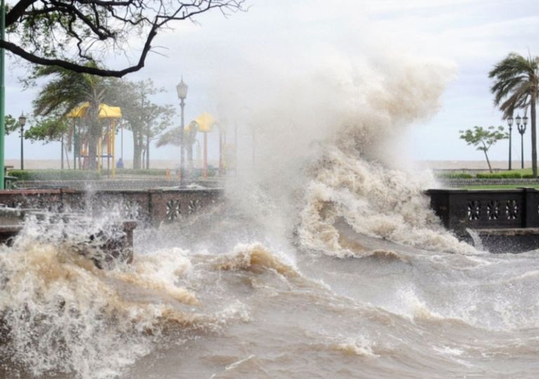 Sudestada lluvias vientos ráfagas crecida Río de la Plata alerta Sudestada lluvias vientos ráfagas crecida Río de la Plata alerta