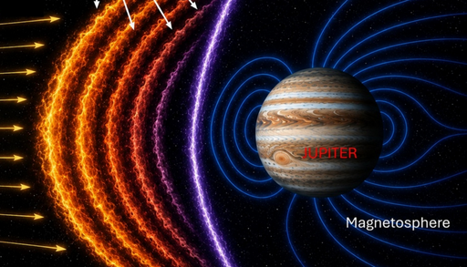 Jupiter: Juno entdeckt ungew&ouml;hnliche Vorg&auml;nge am magnetischen Schutzschild vor dem Gasriesen