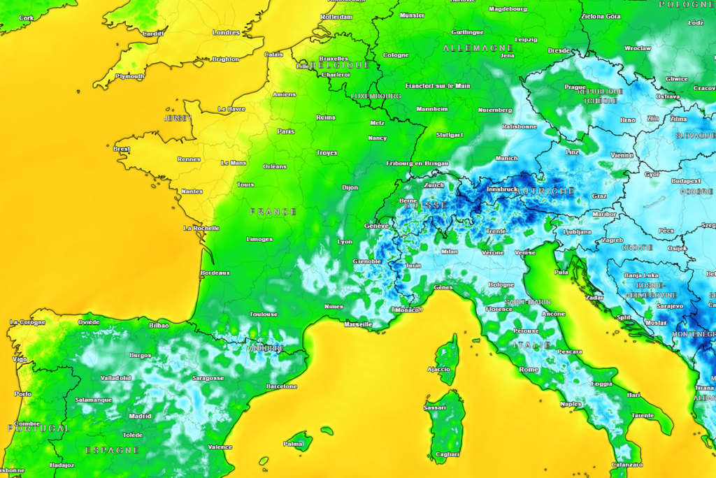 Lundi matin, le risque de gel sera très limité tandis que la douceur s'accentuera par le nord-ouest du pays...