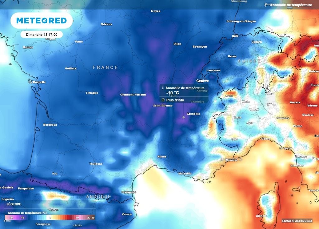 Dimanche après-midi, les températures seront localement 10°C sous les normales dans le centre-est Dimanche après-midi, les températures seront localement 10°C sous les normales dans le centre-est