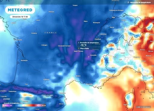 Jusqu'&agrave; 15&deg;C de moins en deux jours : une fra&icirc;cheur particuli&egrave;rement marqu&eacute;e attendue en France ce dimanche