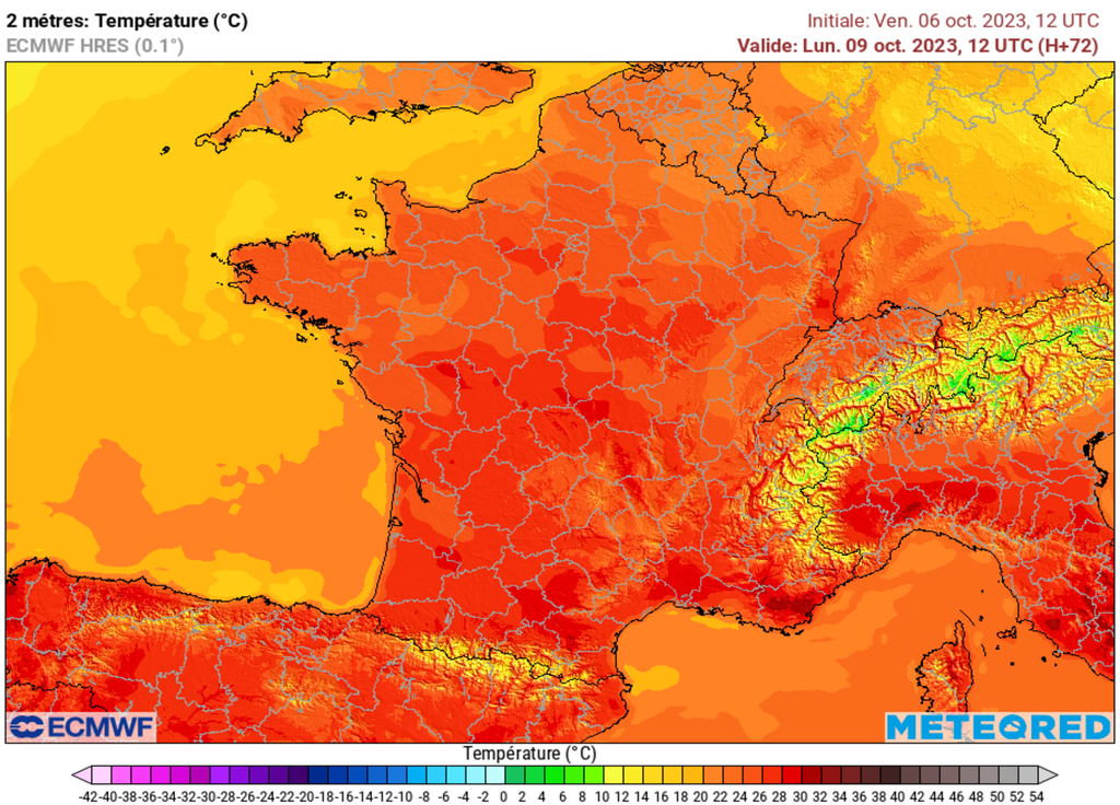 Un pic de chaleur s'annonce pour la journée de lundi. Nous serons alors le 9 octobre...