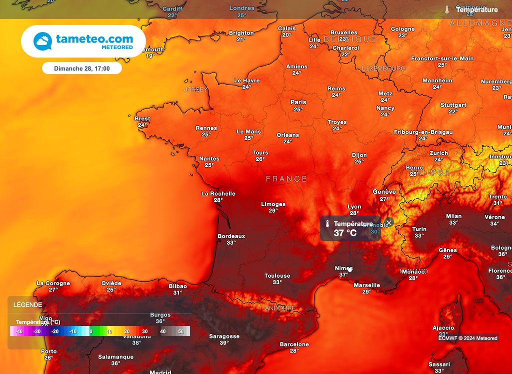 C'est la moitié sud de la France qui est exposée à un épisode de canicule. C'est la moitié sud de la France qui est exposée à un épisode de canicule.
