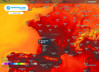 Jusqu'à 40°C attendus ces prochains jours en France. Découvrez quels secteurs sont concernés.
