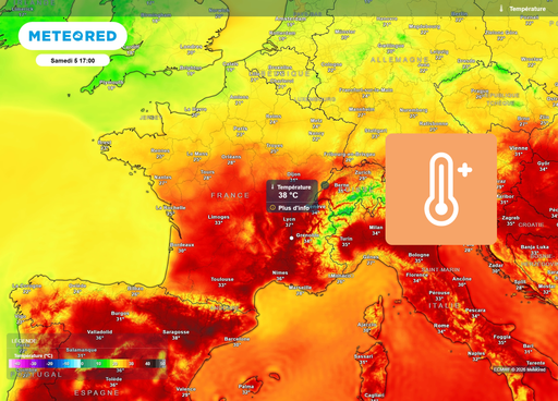 Jusqu&rsquo;&agrave; 40&deg;C en France : une arriv&eacute;e d&rsquo;air subtropical provoquera une chaleur &eacute;touffante samedi