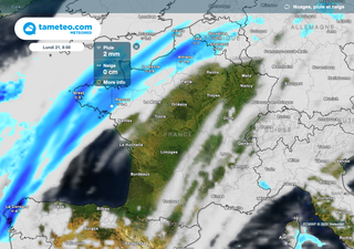 Jusqu'à 50 l/m² au cours des prochaines heures ! Nos cartes annoncent l'arrivée de pluies soutenues ! Où précisément ?