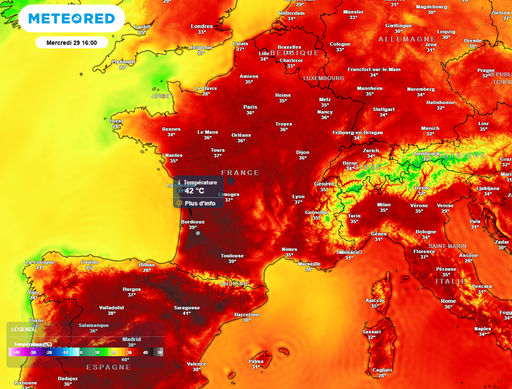 Jusqu'&agrave; 42&deg;C attendus : entre pic de chaleur et canicule, quelle temp&eacute;rature pr&egrave;s de chez vous ?
