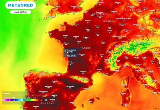 Jusqu'&agrave; 43&deg;C : le thermom&egrave;tre va s'envoler ce lundi 22 juin, la France doit se pr&eacute;parer &agrave; une fournaise historique