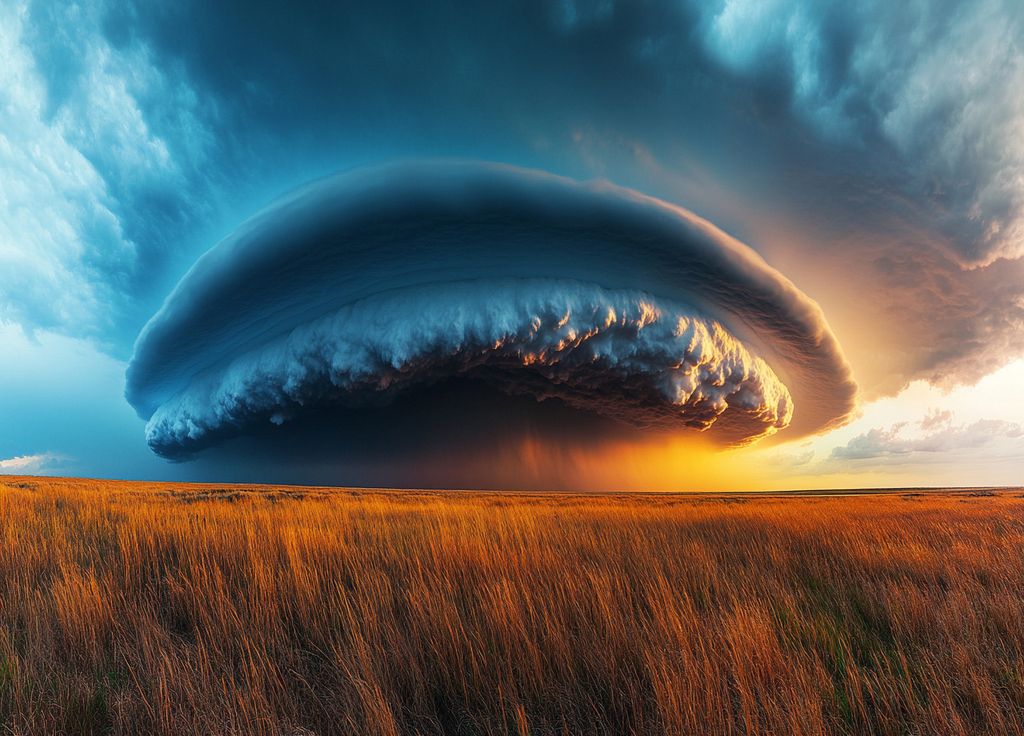 Une supercellule est le type d’orage isolé le plus violent.