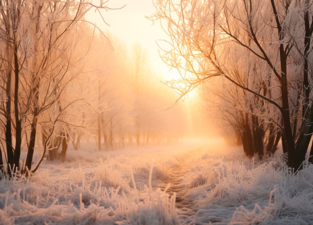 Le givre pourra venir apporter par endroit de jolis paysages.