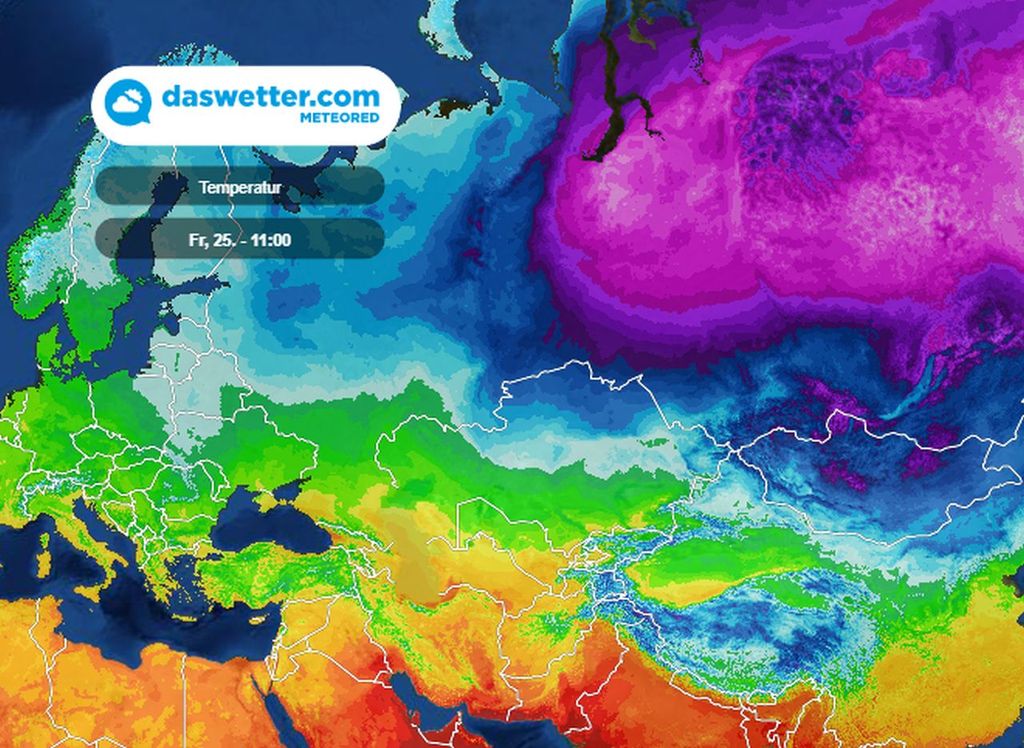 Kaltes Wetter, Russland, Sibirien