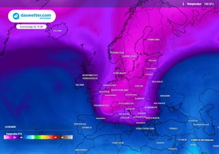 Arktische Kaltluft flutet Deutschland: Höhenwetterkarte zeigt am Sonntag -35°C! Ist das der Höhepunkt der Kältewelle? 