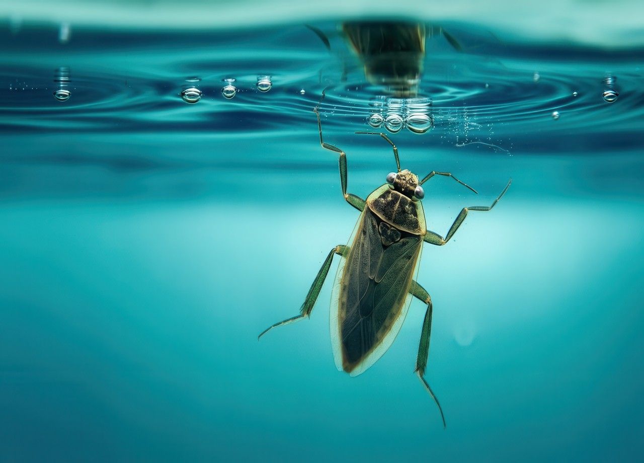 Esta chinche de agua europea es el insecto más ruidoso del mundo si se mide por la relación tamaño/sonido.