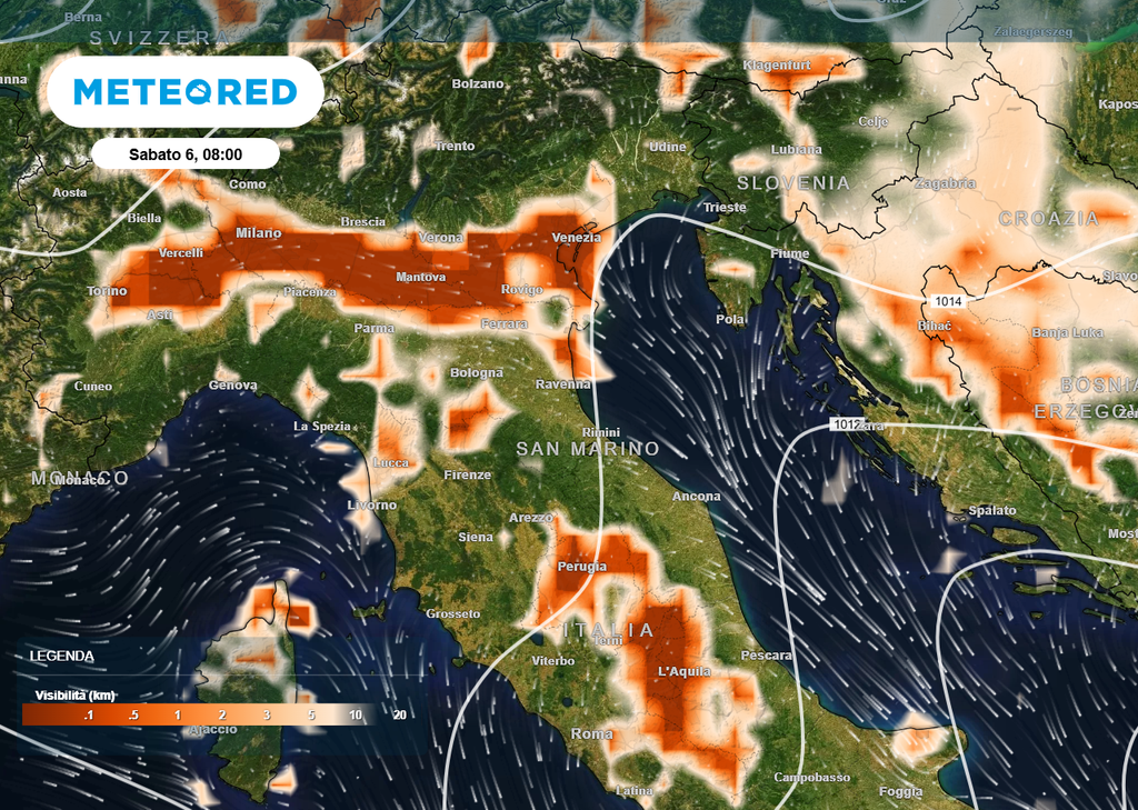 Prossimi giorni con Alta Pressione, nebbie diffuse e persistenti specie al Nord