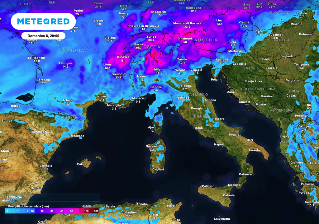 Precipitazioni cumulate