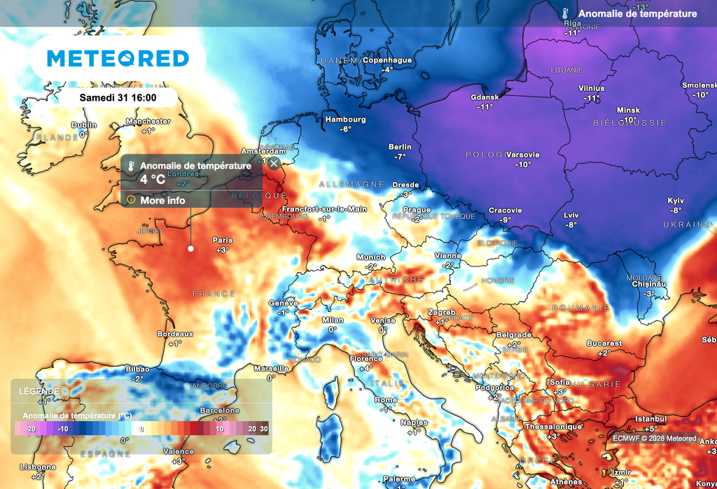 Pas de vague de froid sur la France ces prochains jours !