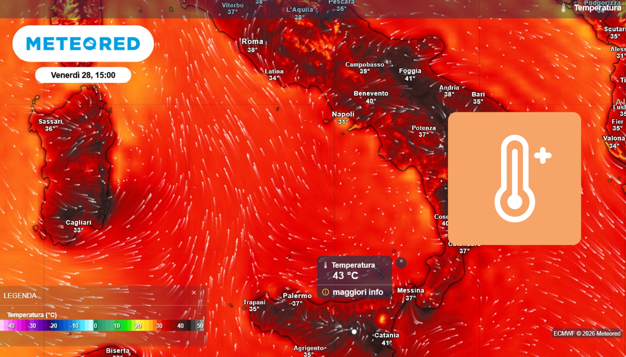 Autunno meteo alle porte, ma l'estate termina col botto: attesi 44-45°C ...