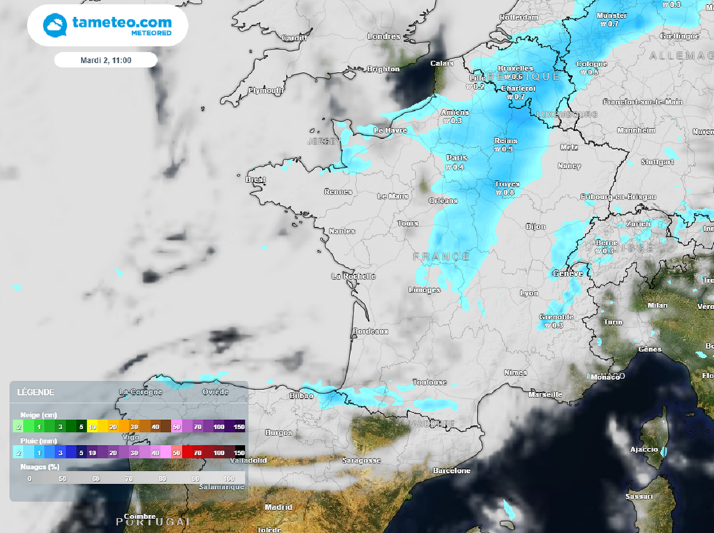 Pas de véritables intempéries la semaine prochaine mais un ciel souvent chargé et menaçant dans la plupart des régions.