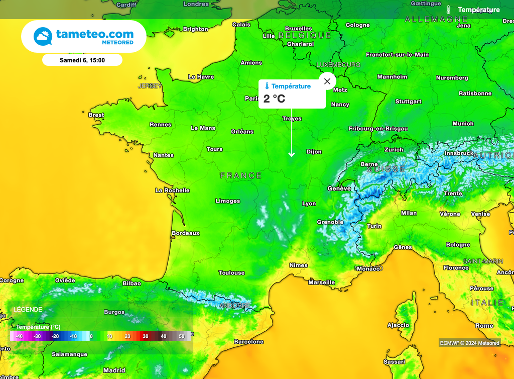 Ce samedi, la douceur recule encore un peu plus notamment dans l'Est et Nord-Est de la France.