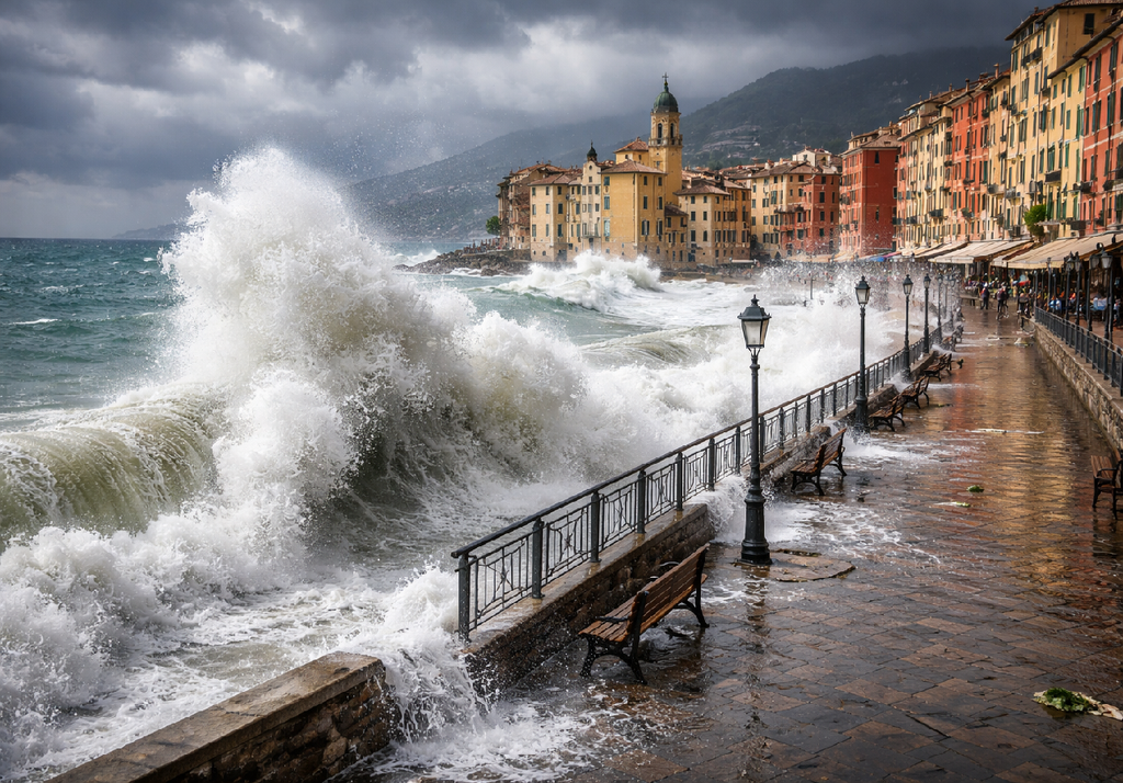 Mareggiata La mareggiata distruttiva generata dal ciclone Harry si verifica su base probabilistica ogni 100 anni, ma potrebbe verificarsi nuovamente anche l'anno prossimo.