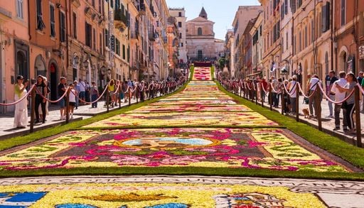 Infiorata di Genzano 2026: cosa c&rsquo;&egrave; da sapere sulla grande festa che saluta l'estate con migliaia di fiori colorati