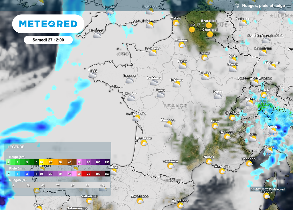 Météo de samedi en France.
