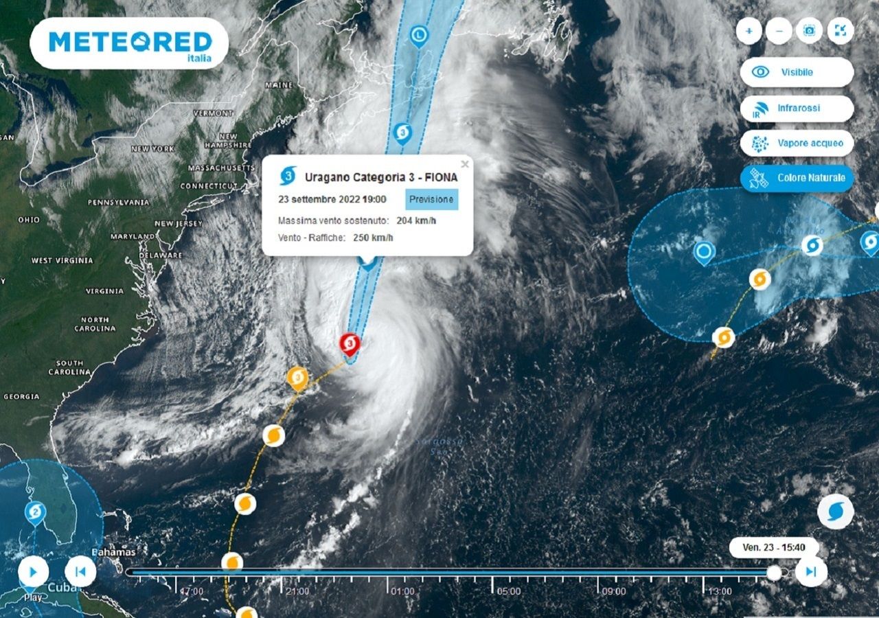 Hurricane Fiona to hit Canada to affect Italy's weather Here's a look!