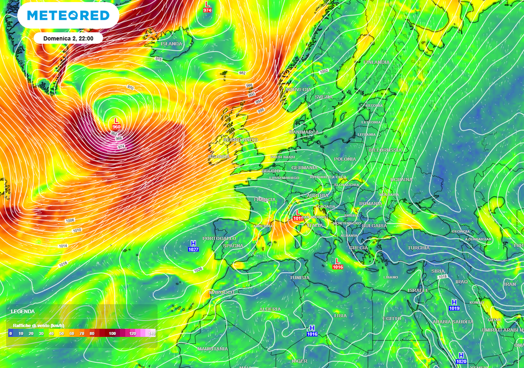 Melissa trasformata in ciclone extratropicale.