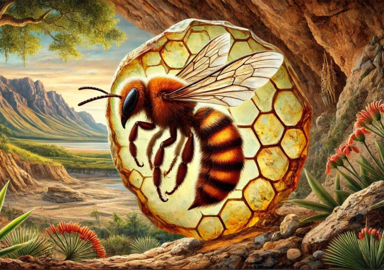 La abeja, preservada en una impresión casi completa, ofrece detalles sorprendentes sobre su anatomía y su papel en un ecosistema que ya no existe.