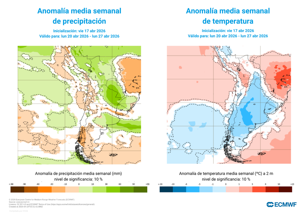 Con lluvias pero sin exagero y temperaturas mucho más bajas, el fresco tiempo otoñal se reforzará en varias regiones del país.